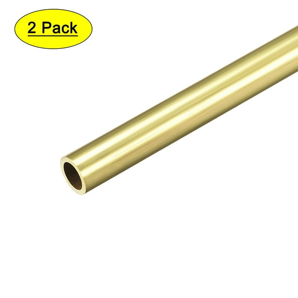 uxcell Brass Round Tube 300mm Length 8mm OD 1.5mm Wall Thickness Seamless Straight Pipe Tubing 3 Pcs 